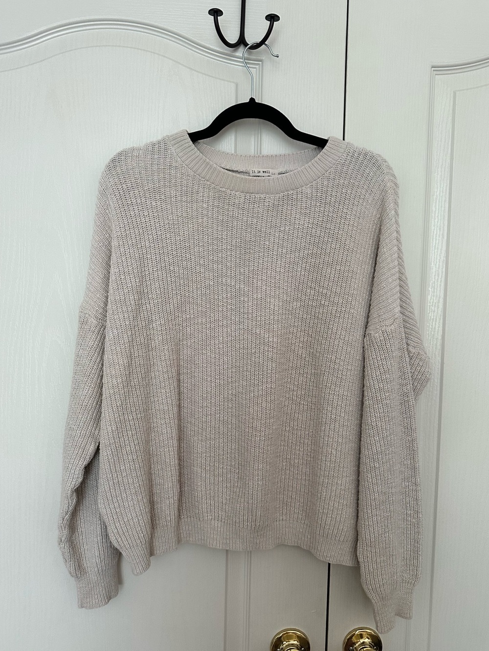 It is Well L.A. Crewneck Sweater - Light Beige